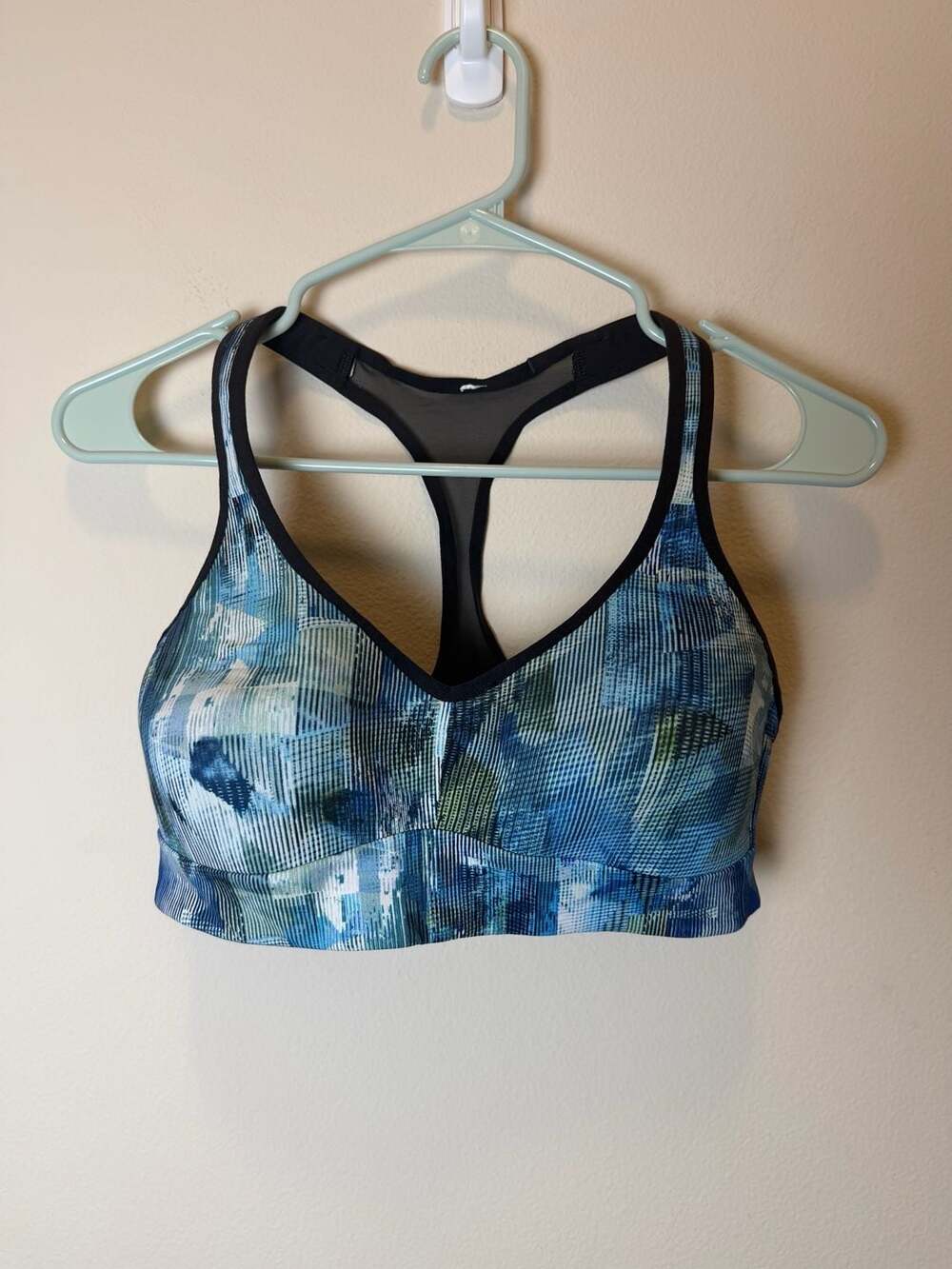 Lululemon Speed Up Bra High Support Sun Dazed Multi Blue size 6